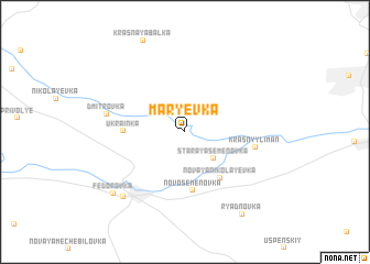 map of Marʼyevka