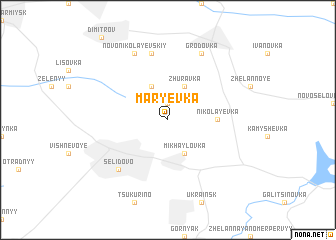 map of Marʼyevka