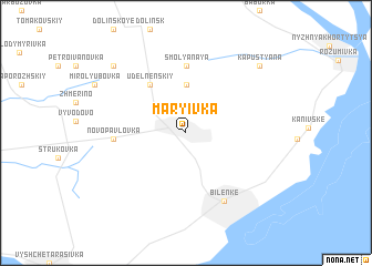 map of Marʼyivka