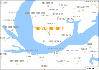 map of Maryland Point