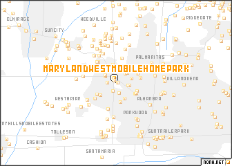 map of Maryland West Mobile Home Park