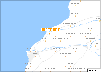 map of Maryport