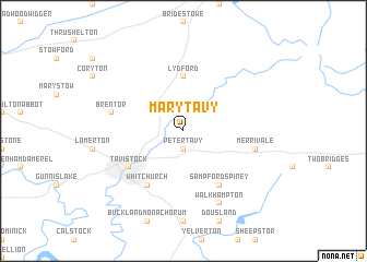 map of Marytavy