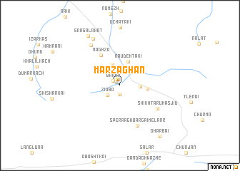map of Marzaghān