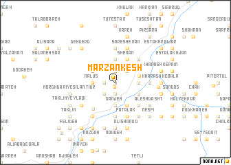 map of Marzānkesh