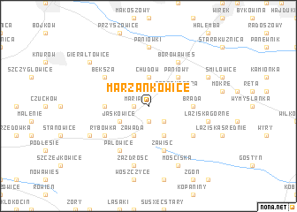 map of Marzankowice