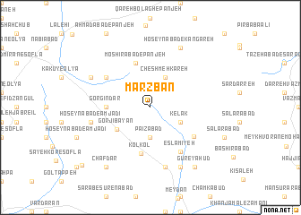 map of Marzbān