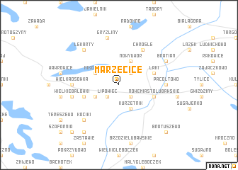 map of Marzęcice