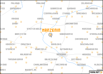 map of Marzenin