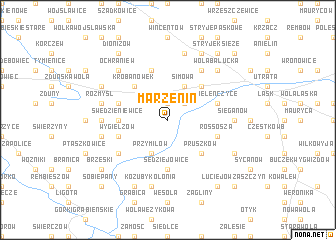 map of Marzenin