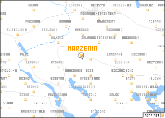 map of Marzenin