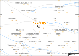 map of Marzens