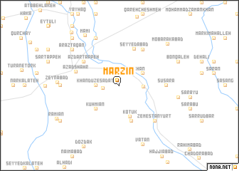 map of Marzīn