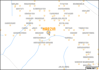 map of Marzīn