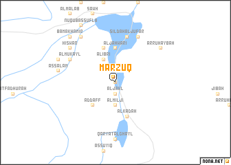 map of Marzūq