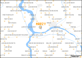 map of Marzy