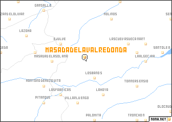 map of Masada de la Valredonda