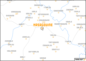 map of Masagouiné