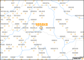 map of Masaka