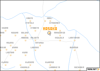 map of Masaka