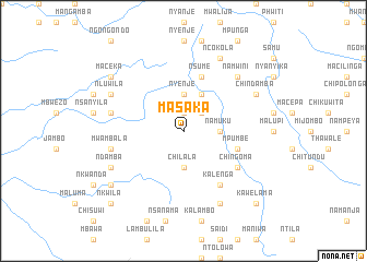 map of Masaka