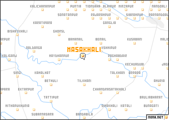 map of Masakhāli