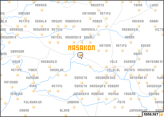 map of Masakon