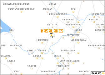 map of Masalavés