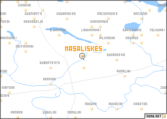 map of Masališkės