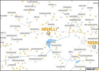 map of Masal-li