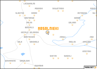 map of Masalnieki