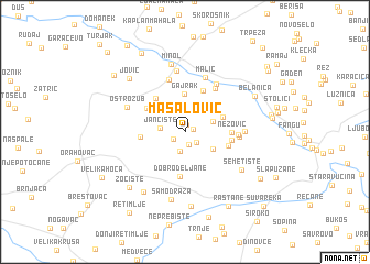 map of Masalović