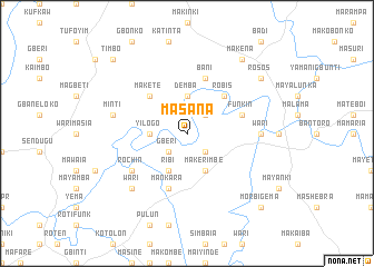 map of Masana