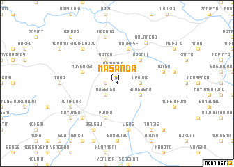 map of Masanda