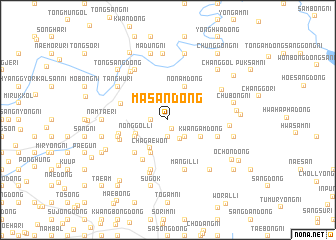 map of Masan-dong