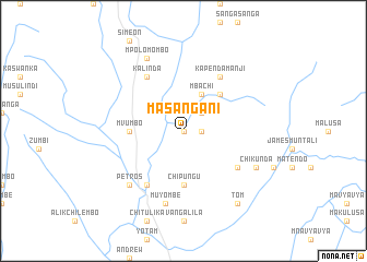 map of Masangani