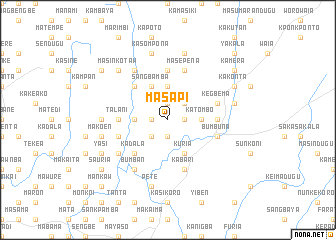 map of Masapi