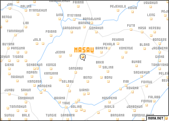 map of Masau