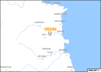 map of Masaw