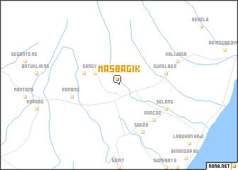 map of Masbagik