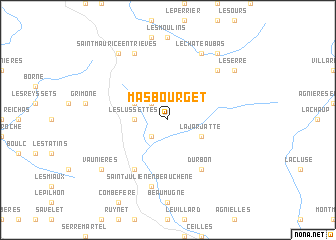 map of Mas Bourget