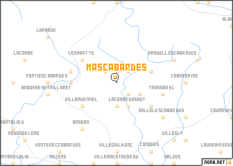 map of Mas-Cabardès