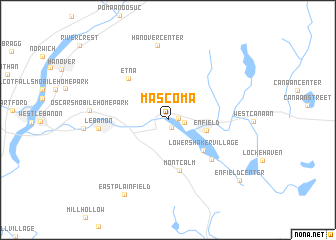 map of Mascoma