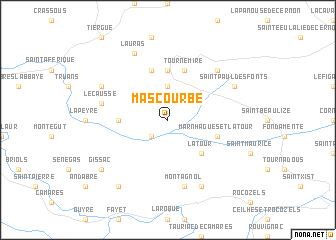 map of Mascourbe