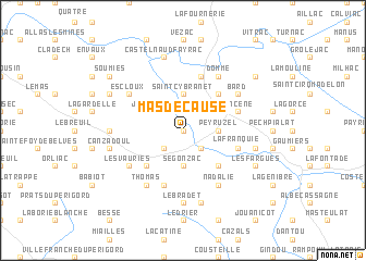 map of Mas-de-Cause