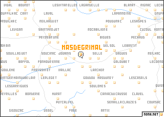 map of Mas de Grimal