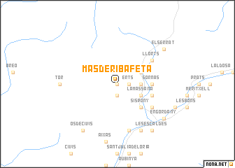 map of Mas de Ribafeta