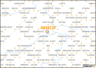 map of Masečín