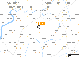 map of Maseka