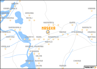 map of Maseka
